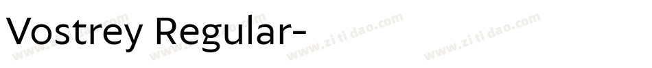 Vostrey Regular字体转换